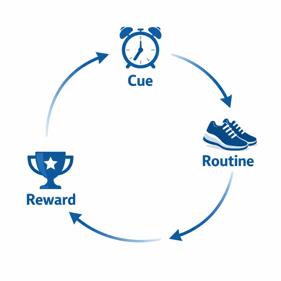 Habit loop example